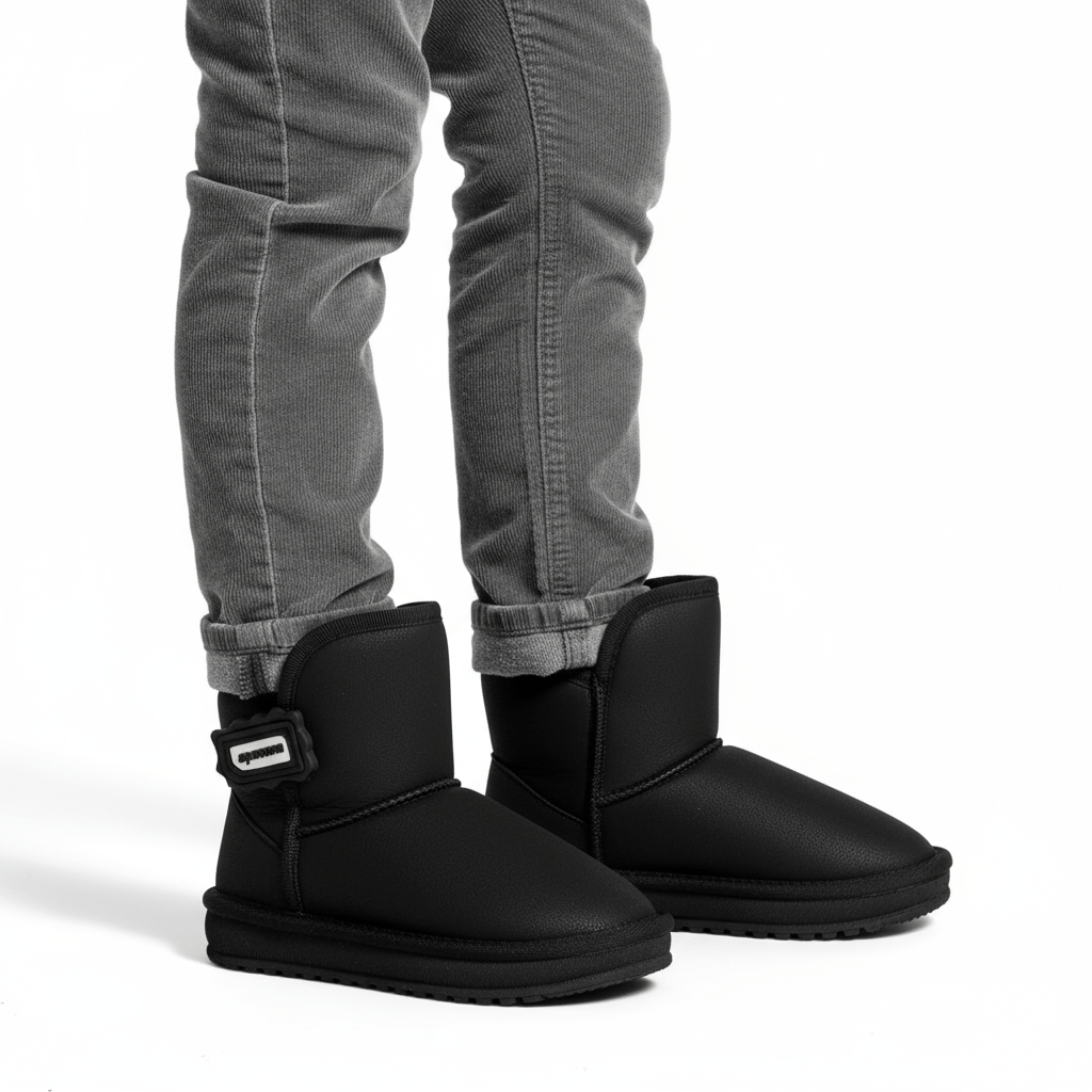 Gete tip UGG negre unisex - Kids Magazin