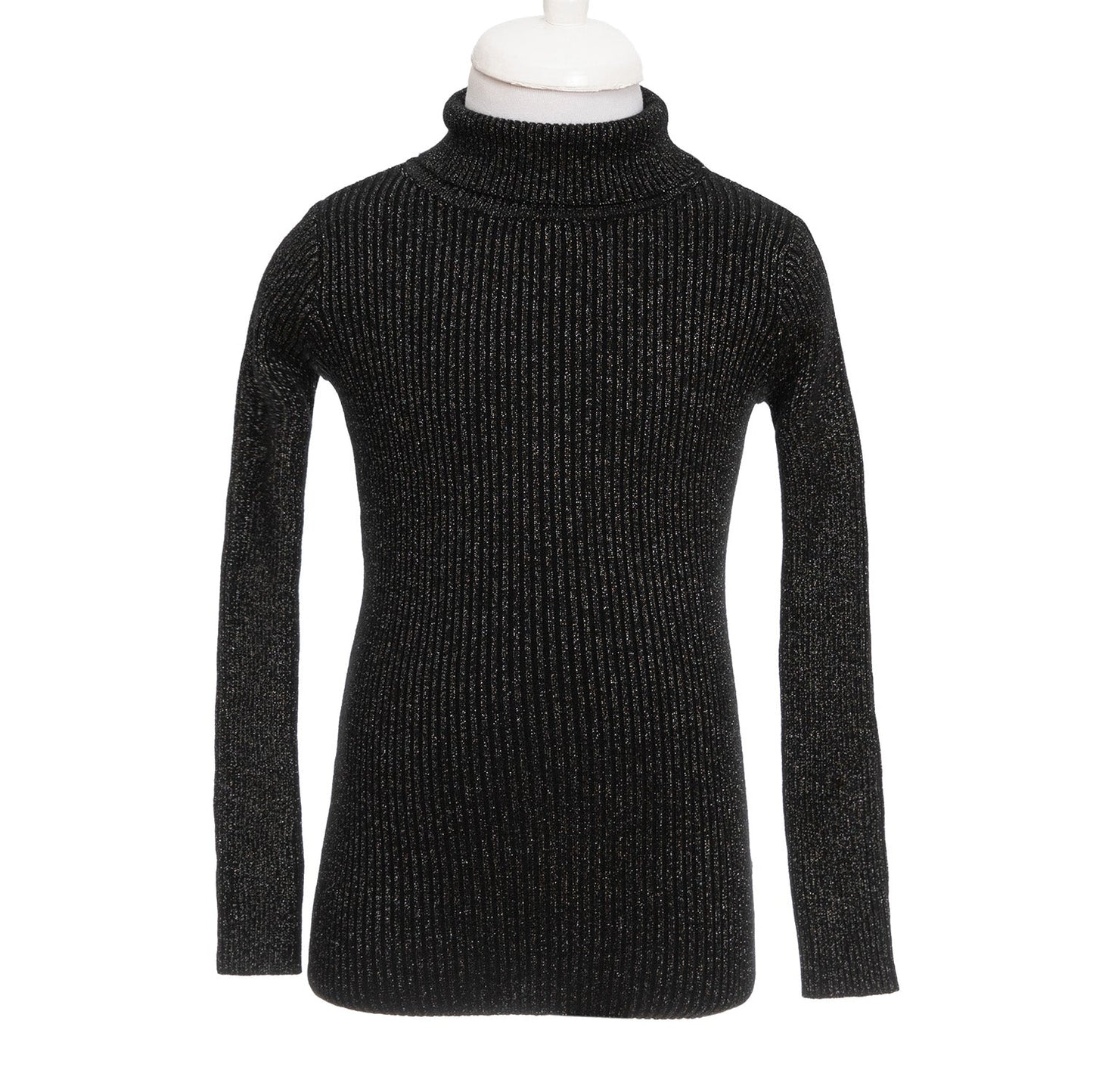 Helancă neagă cu filament argintiu - Kids Magazin