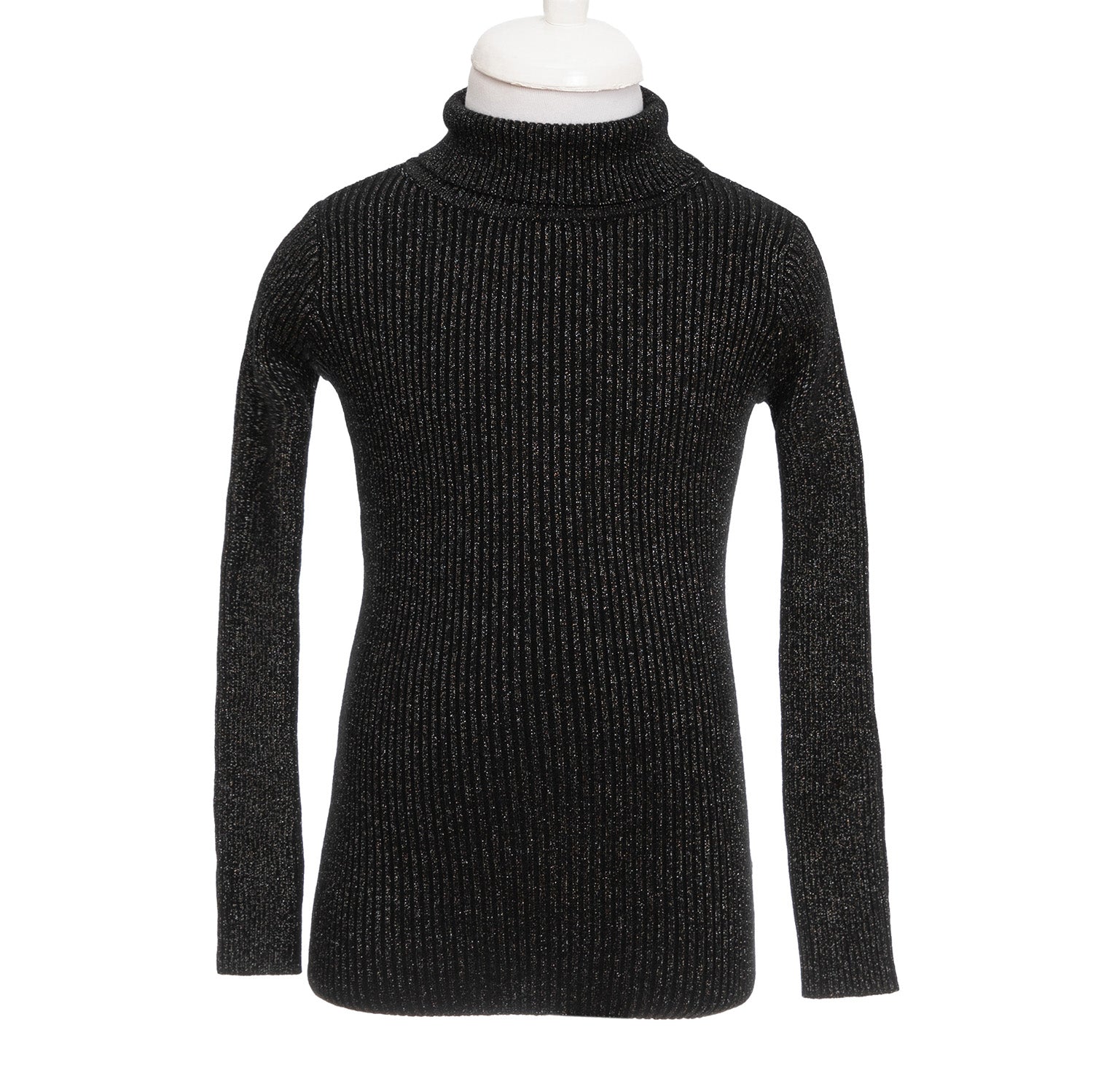 Helancă neagă cu filament argintiu - Kids Magazin