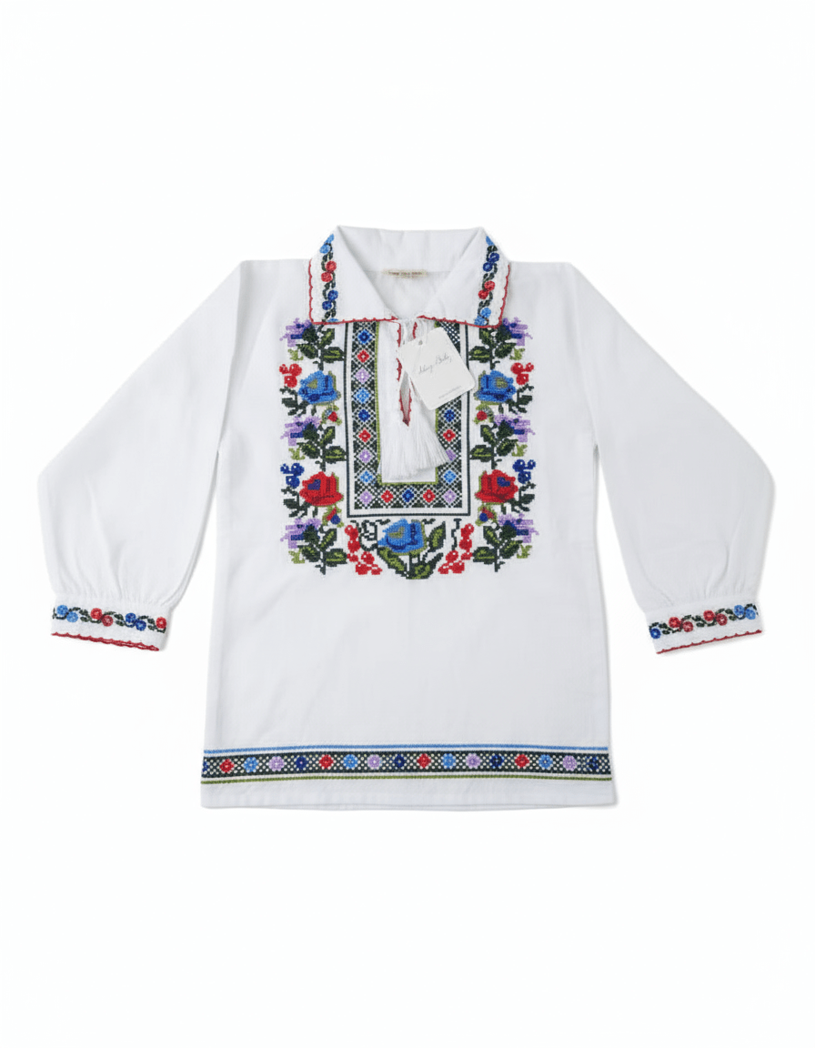 Ie pentru baiat cu model floral - Kids Magazin