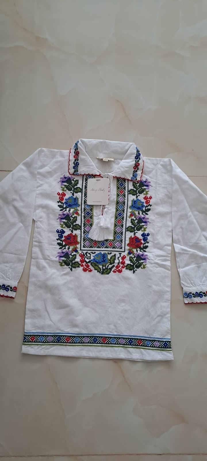 Ie pentru baiat cu model floral - Kids Magazin