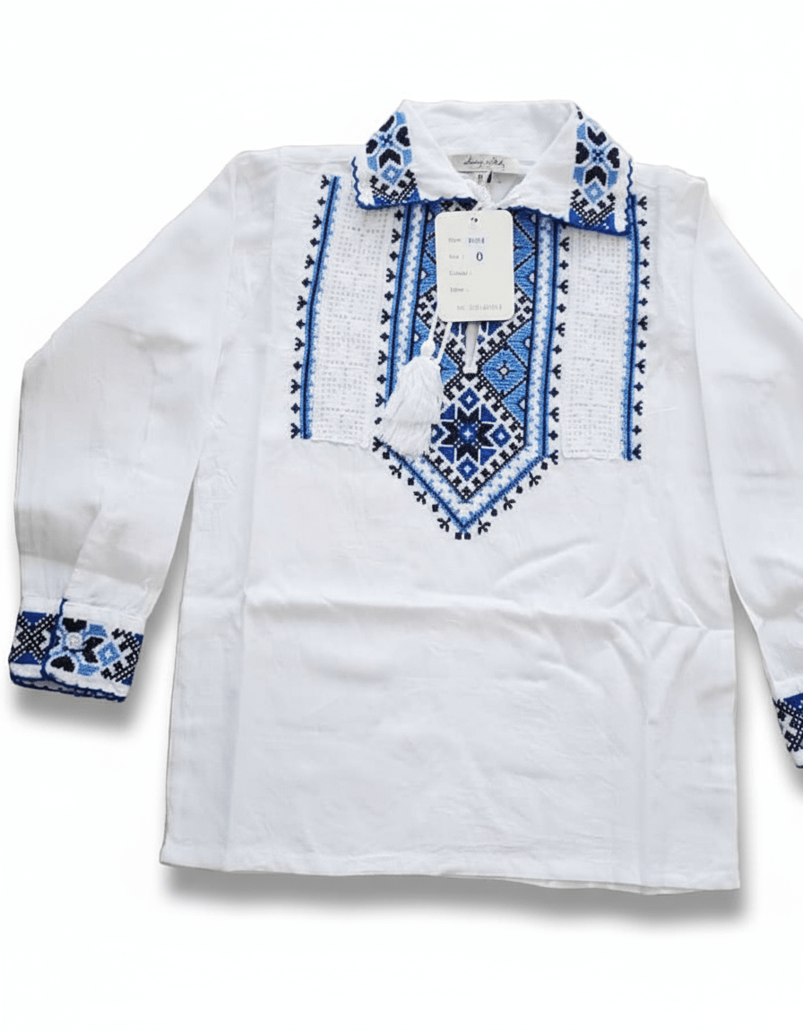 Ie pentru băieți cu model albastru - Kids Magazin