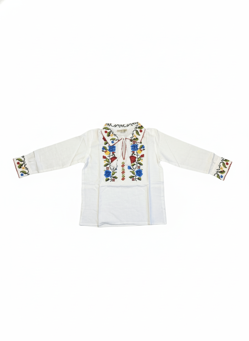 Ie pentru baieti cu model floral - Kids Magazin