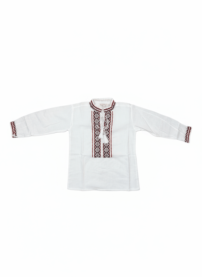 Ie pentru baieti cu model geometric rosu - Kids Magazin