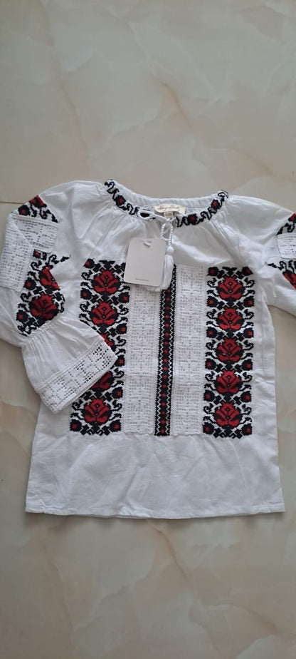 Ie tradițională cu model floral - Kids Magazin