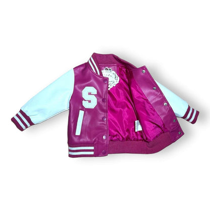 Jacheta baby biker fucsia - Kids Magazin