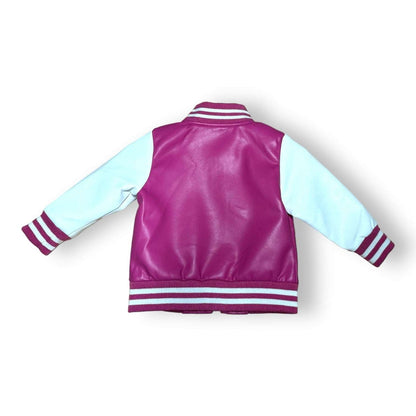 Jacheta baby biker fucsia - Kids Magazin