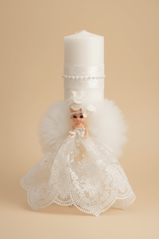 Lumânare Amalia albă - Kids Magazin