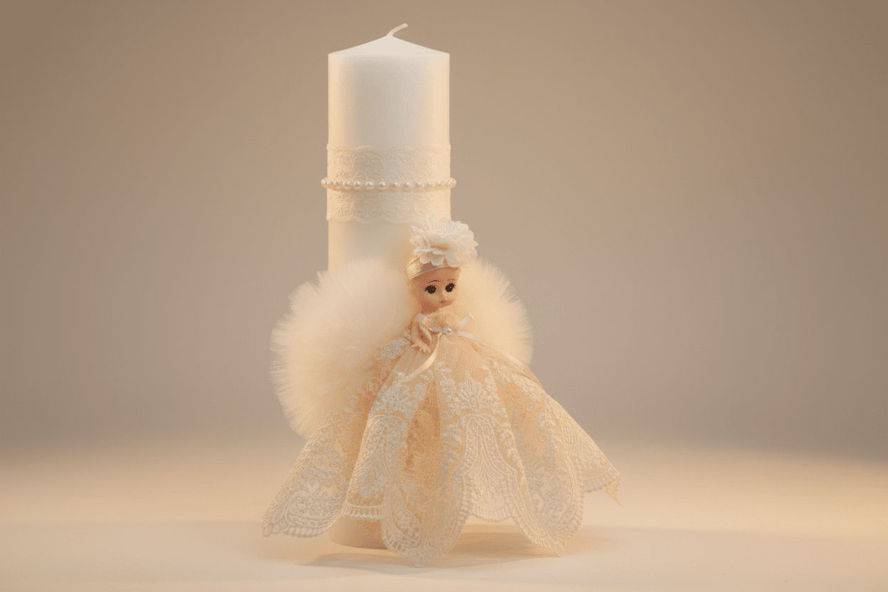 Lumânare Amalia crem - Kids Magazin