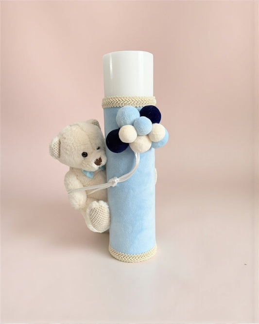 Lumânare bleo Ursuleț cu Baloane - Kids Magazin