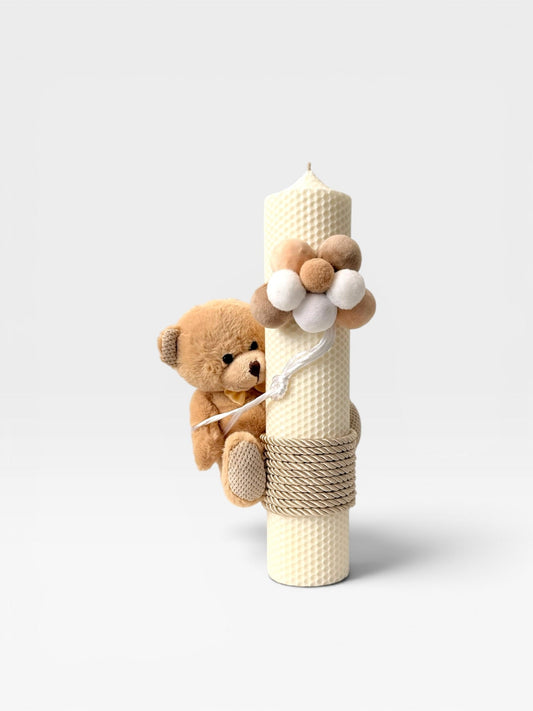 Lumânare Ursulet Crem - Kids Magazin