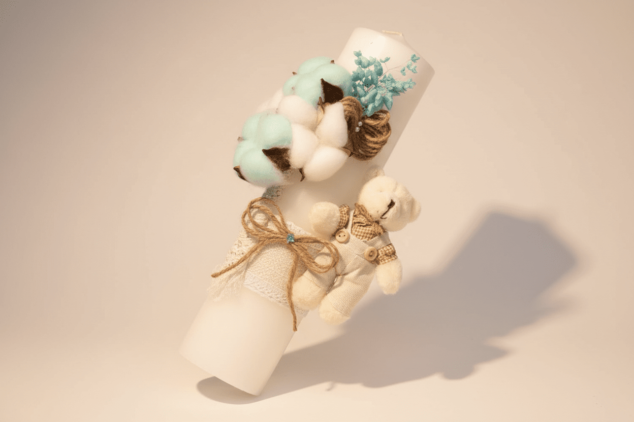 Lumânare Ursuleț în lanul de bumbac - Kids Magazin