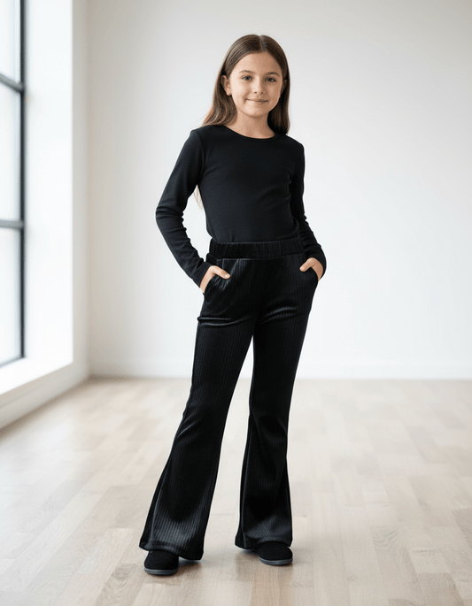 Pantaloni evazați groși - Kids Magazin