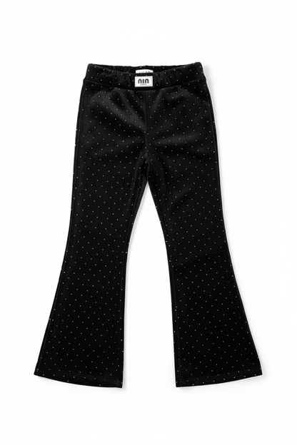 Pantaloni negri cu strasuri - Kids Magazin