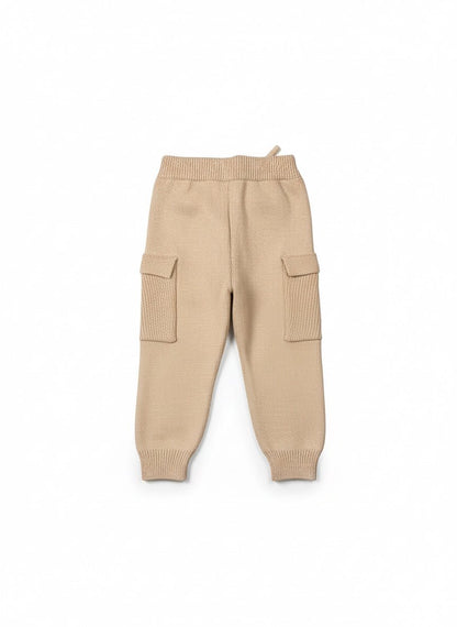Pantaloni tricotați crem - Kids Magazin