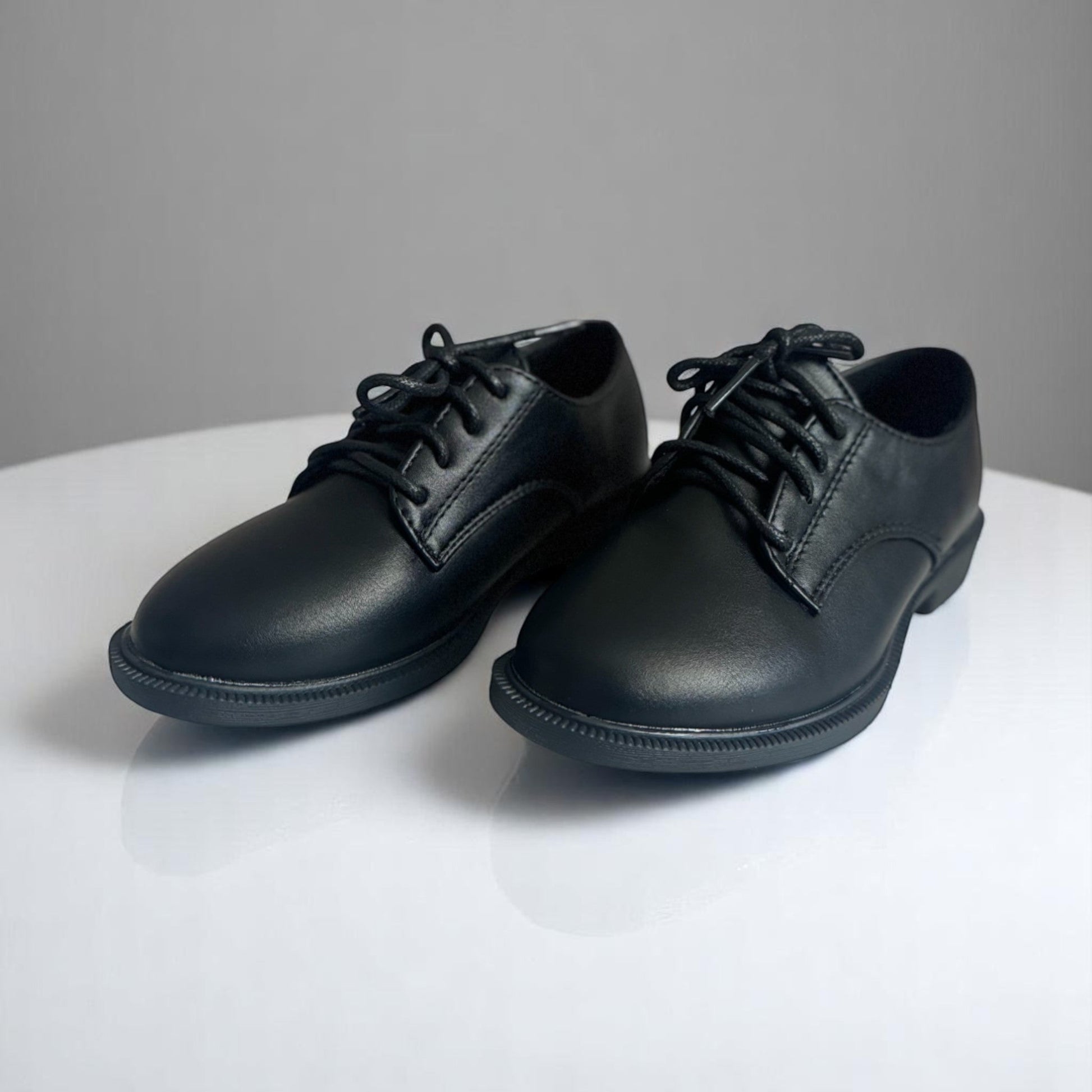 Pantofi Negri Băieți Eleganți cu Șiret – Mărimi 25 - 30 - Kids Magazin