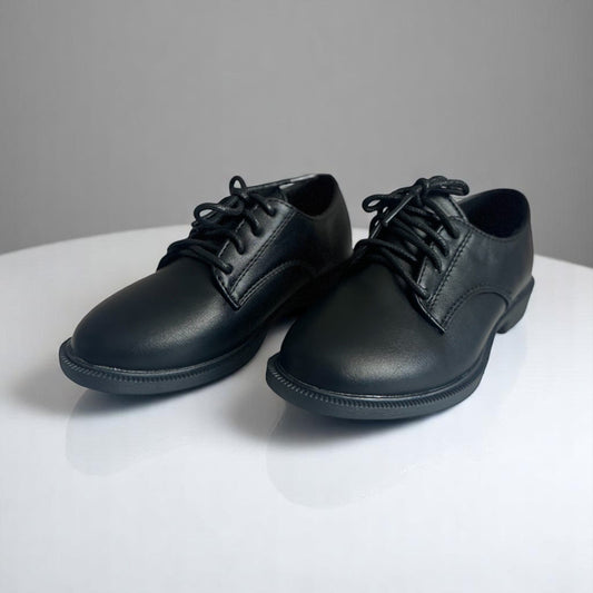Pantofi Negri Băieți Eleganți cu Șiret – Mărimi 25 - 30 - Kids Magazin