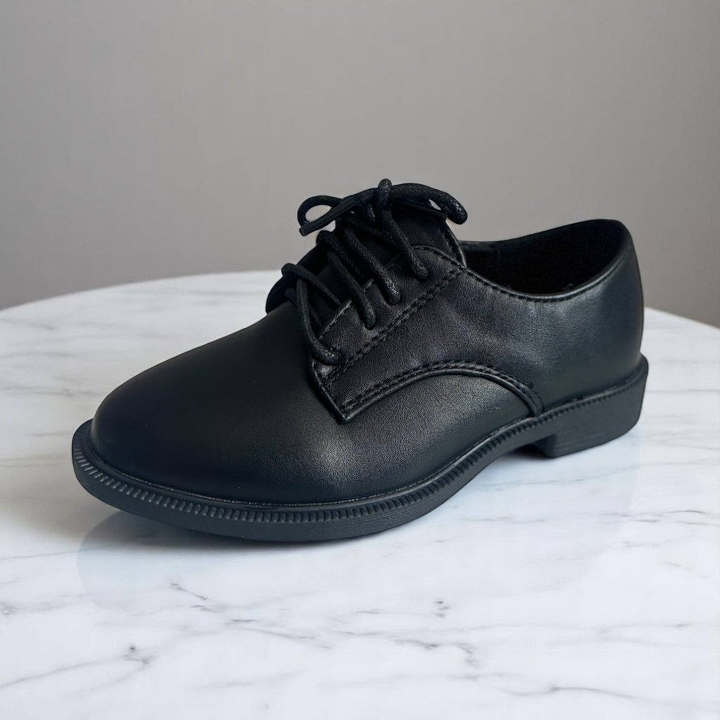Pantofi Negri Băieți Eleganți cu Șiret – Mărimi 25 - 30 - Kids Magazin