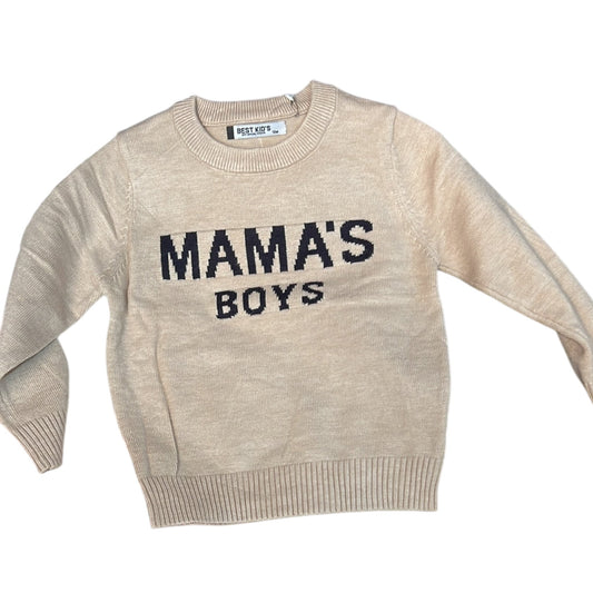 Pulover Mama’s Boys Crem - Kids Magazin