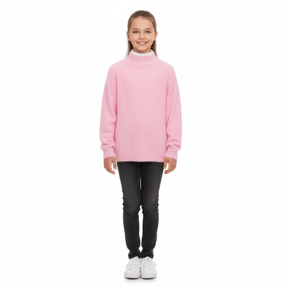 Pulover roz pufos - Kids Magazin