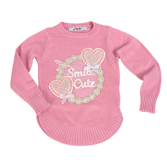 Pulover Sweet Cute din tricot fin - Kids Magazin