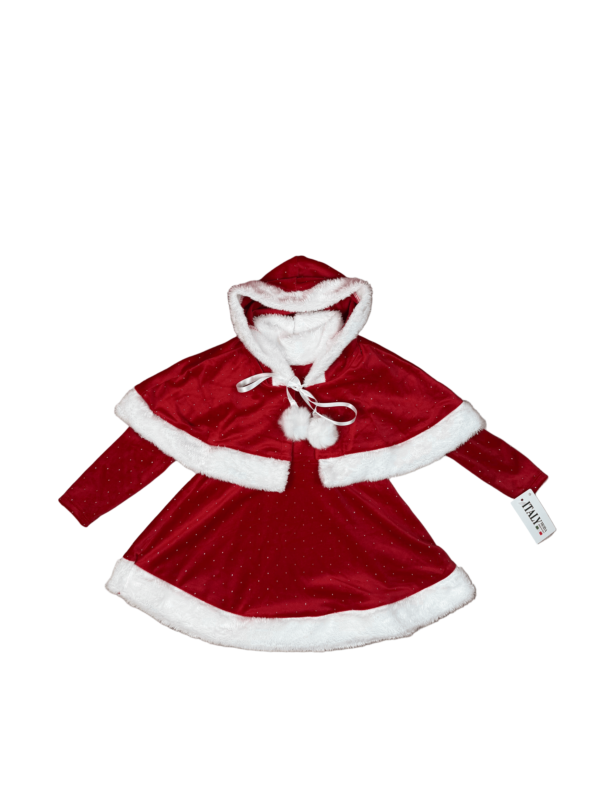 Rochie Craciunita cu capa - Kids Magazin