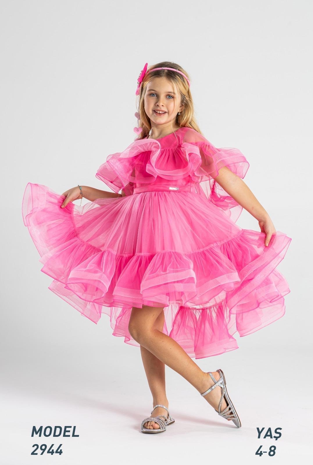 Rochie elegantă cu capa 2944 - Kids Magazin