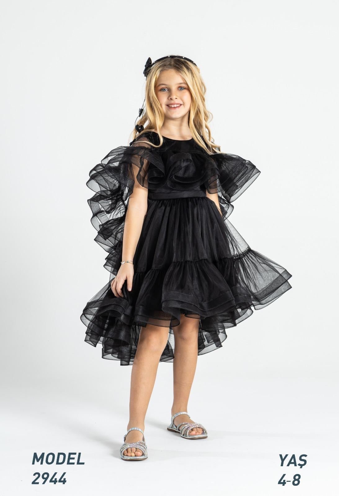 Rochie elegantă cu capa 2944 - Kids Magazin