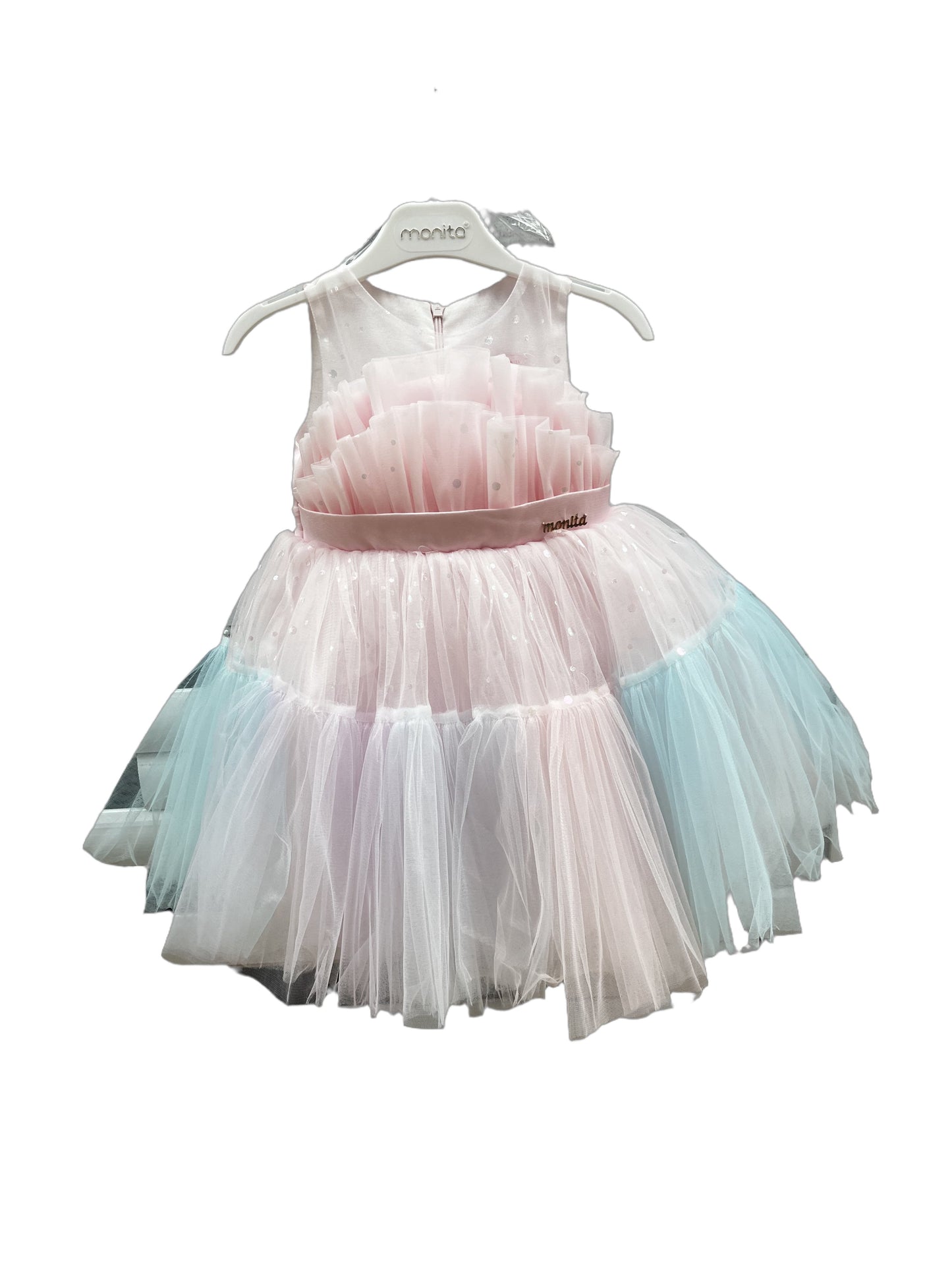 Rochie elegantă roz pastel - Kids Magazin