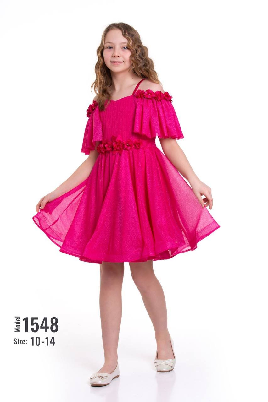 Rochie elegantă scurtă 1548 - Kids Magazin