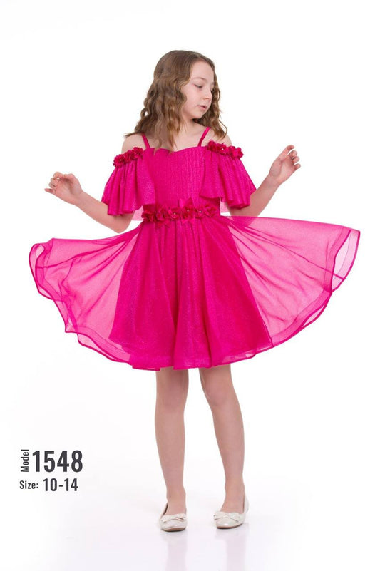 Rochie elegantă scurtă 1548 - Kids Magazin