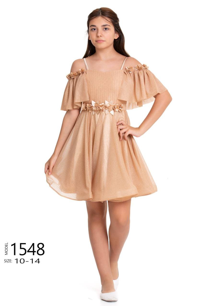 Rochie elegantă scurtă 1548 - Kids Magazin