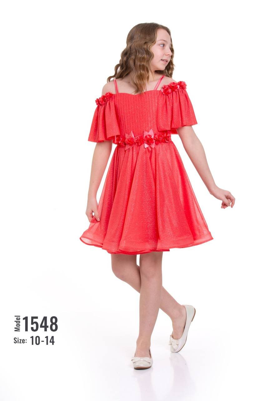 Rochie elegantă scurtă 1548 - Kids Magazin