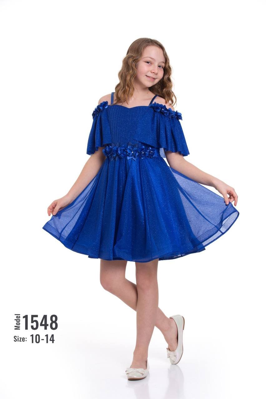 Rochie elegantă scurtă 1548 - Kids Magazin