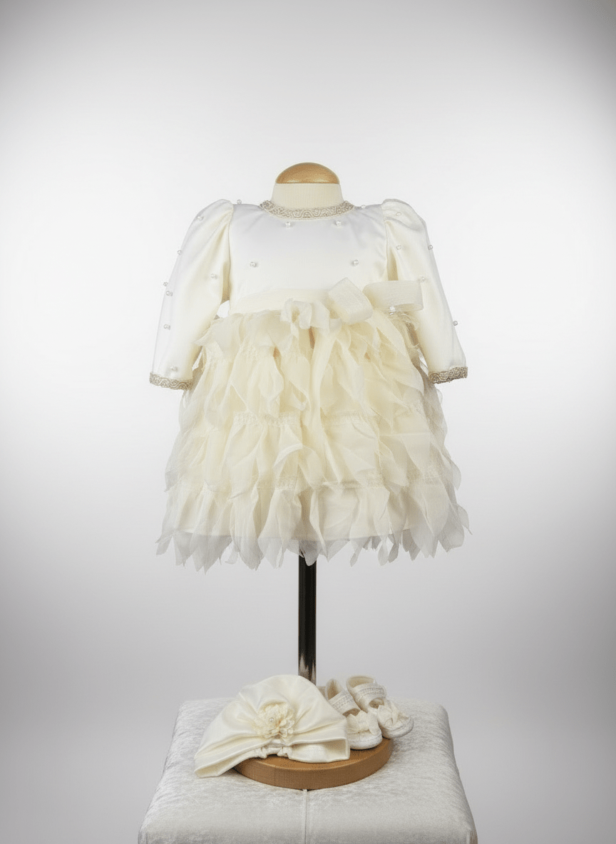 Rochiță elegantă crem - Kids Magazin