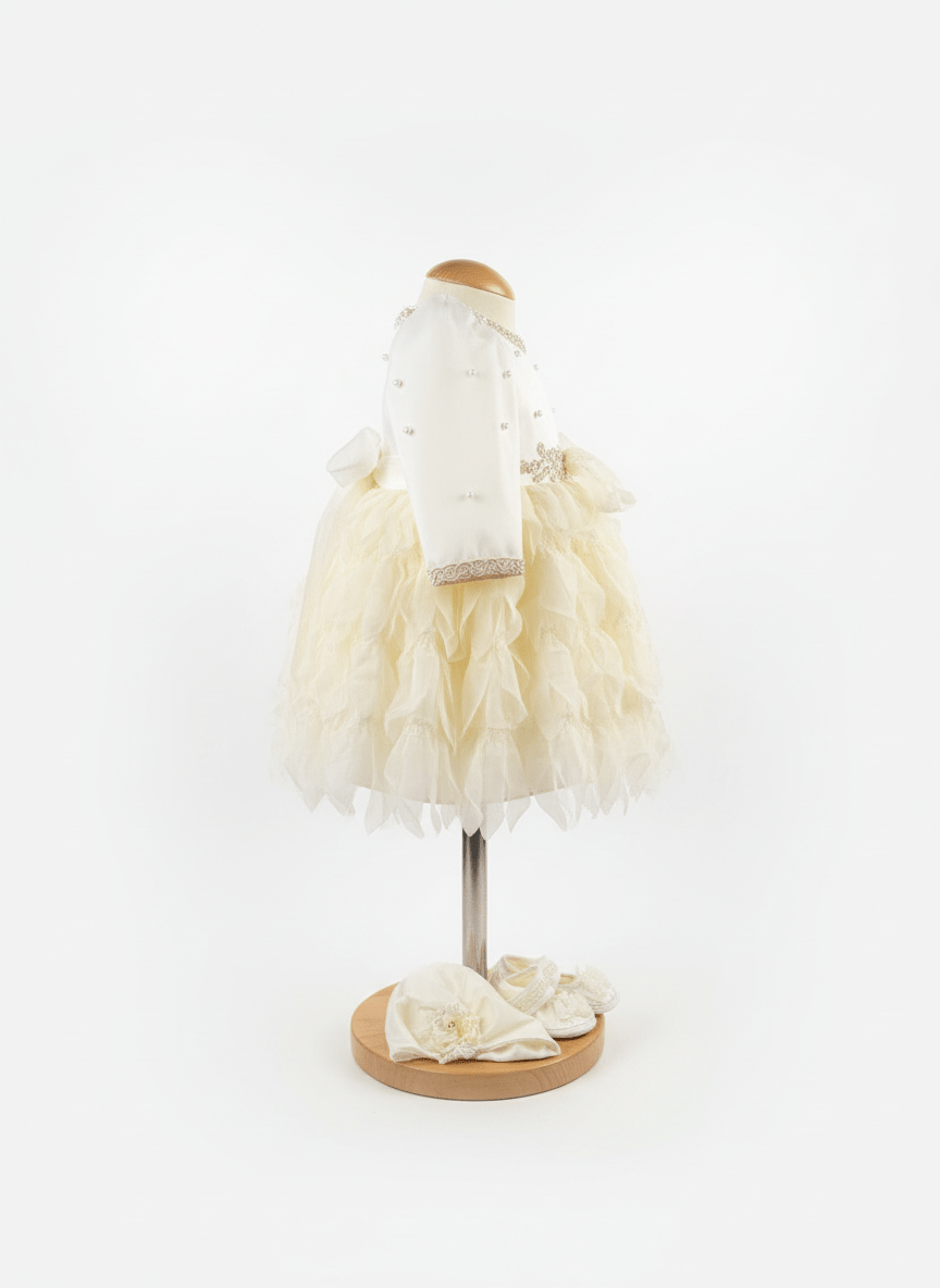 Rochiță elegantă crem - Kids Magazin