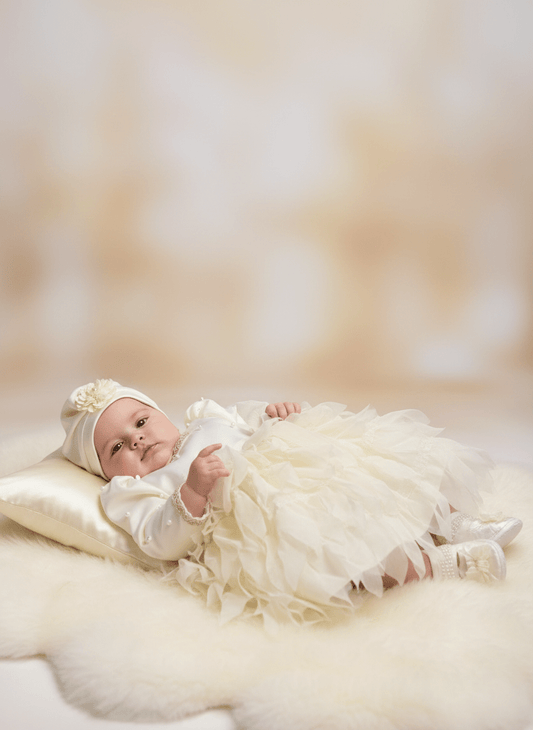 Rochiță elegantă crem - Kids Magazin