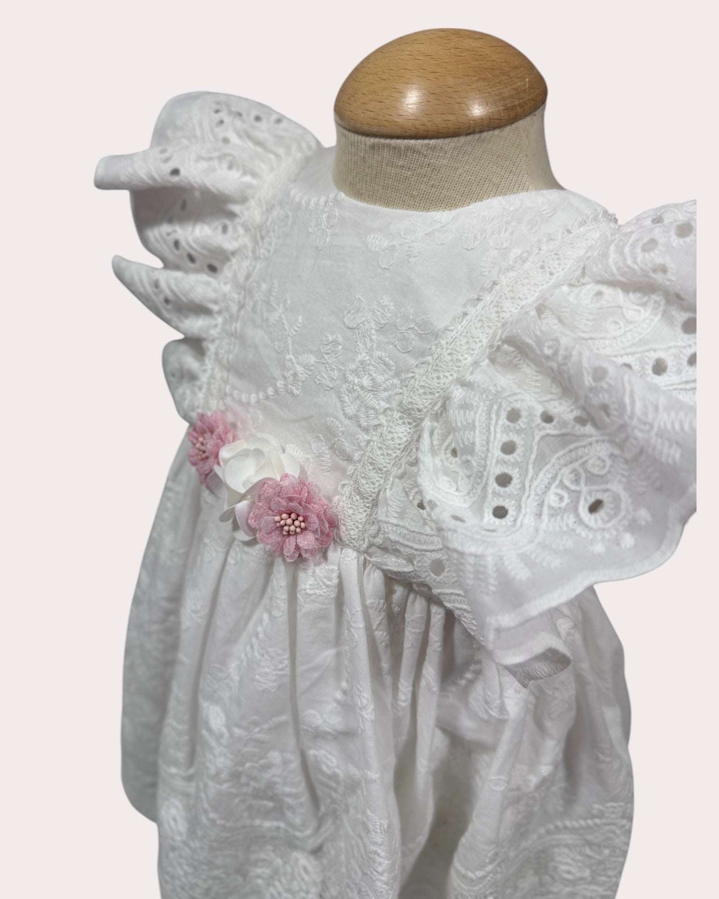 Rochita eleganta pentru bebelusi Anemona Alba - Kids Magazin