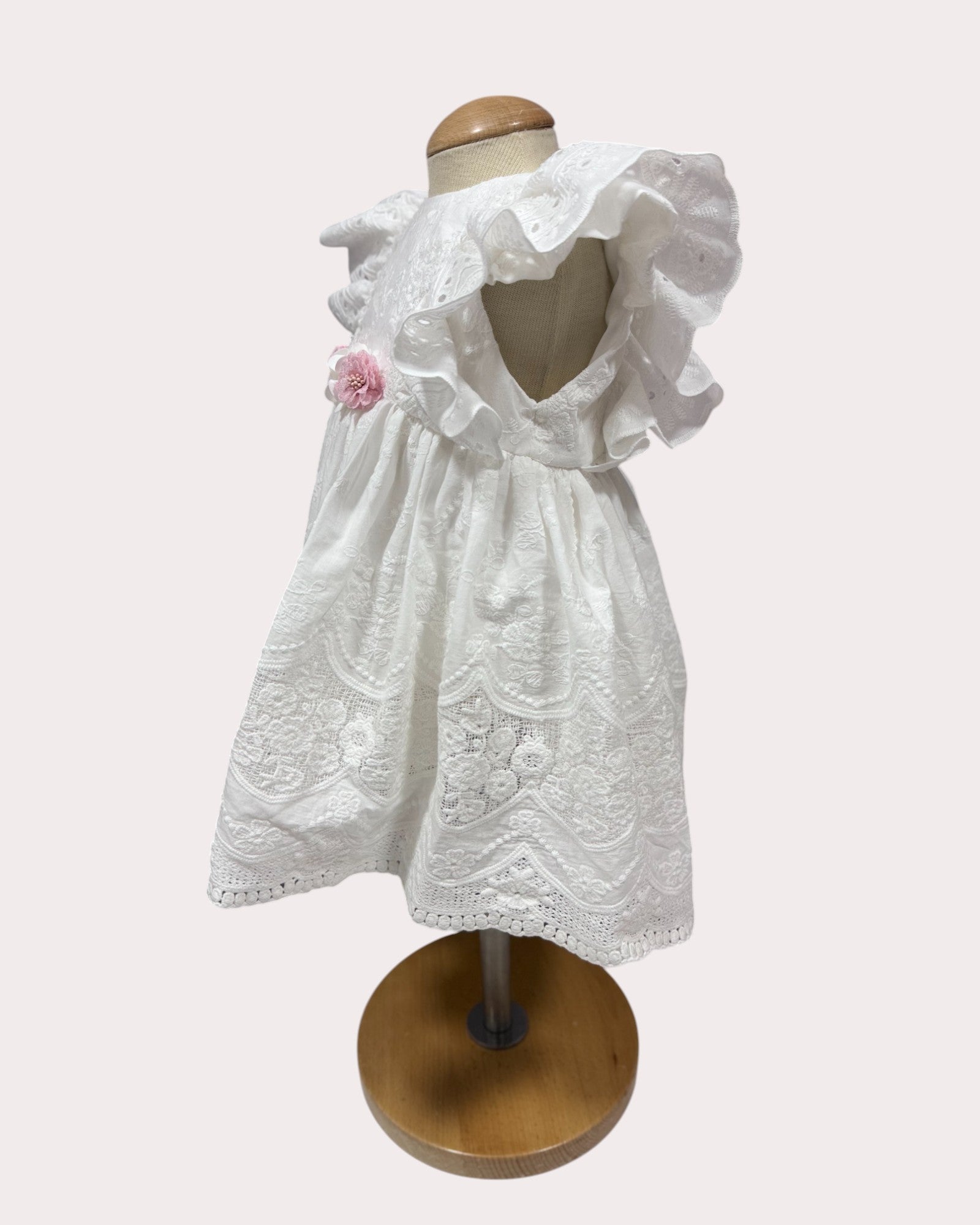 Rochita eleganta pentru bebelusi Anemona Alba - Kids Magazin