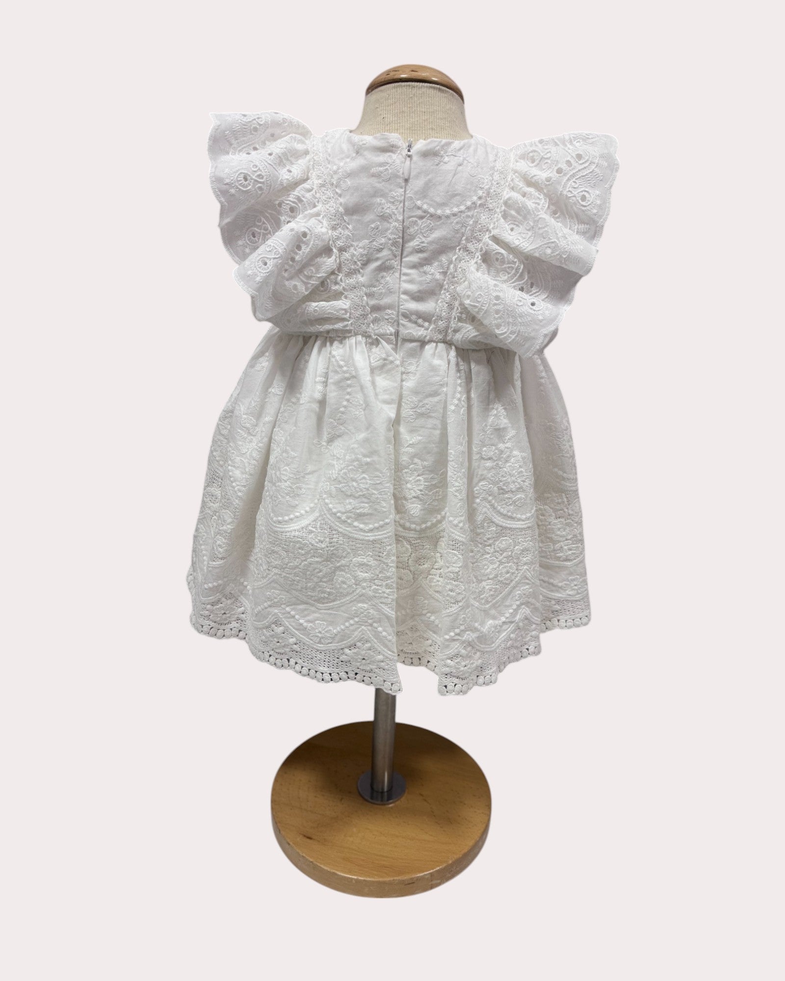 Rochita eleganta pentru bebelusi Anemona Alba - Kids Magazin