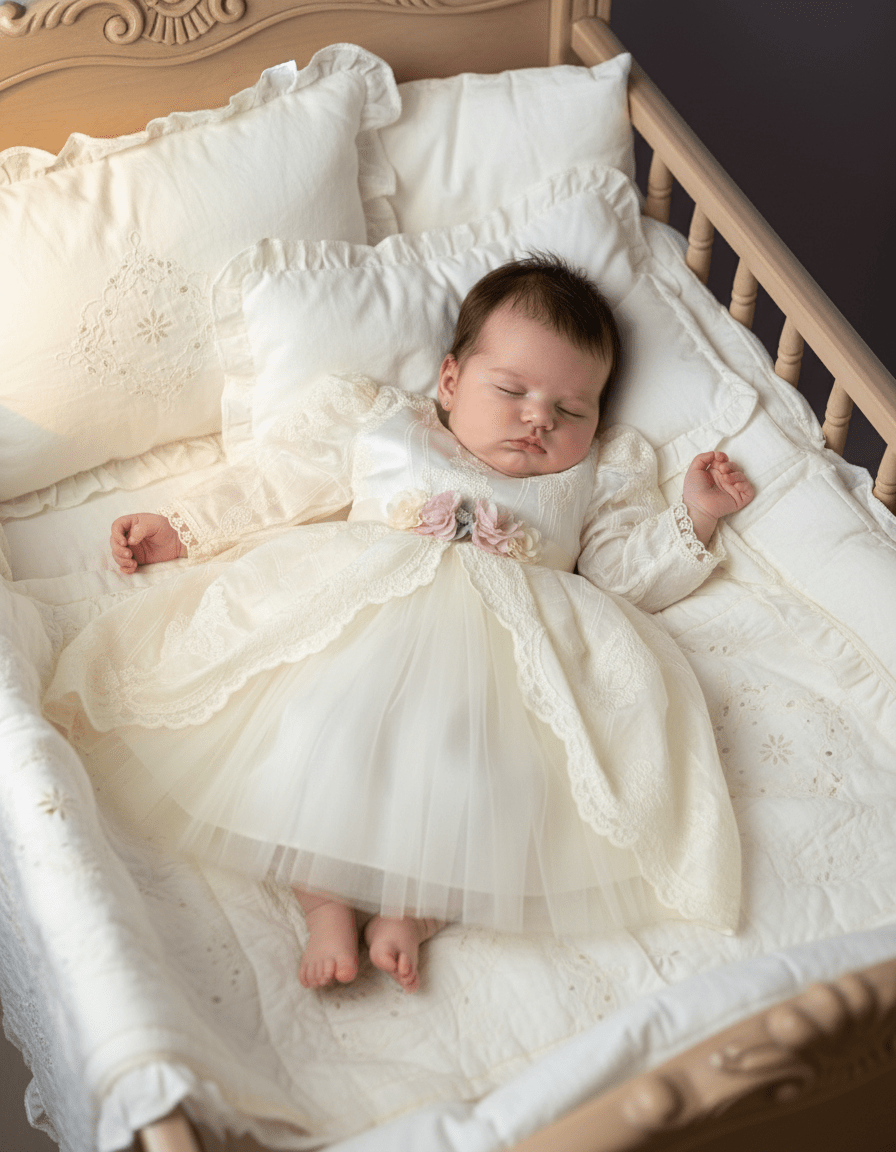 Rochita eleganta pentru bebelusi Felicia Ivory - Kids Magazin