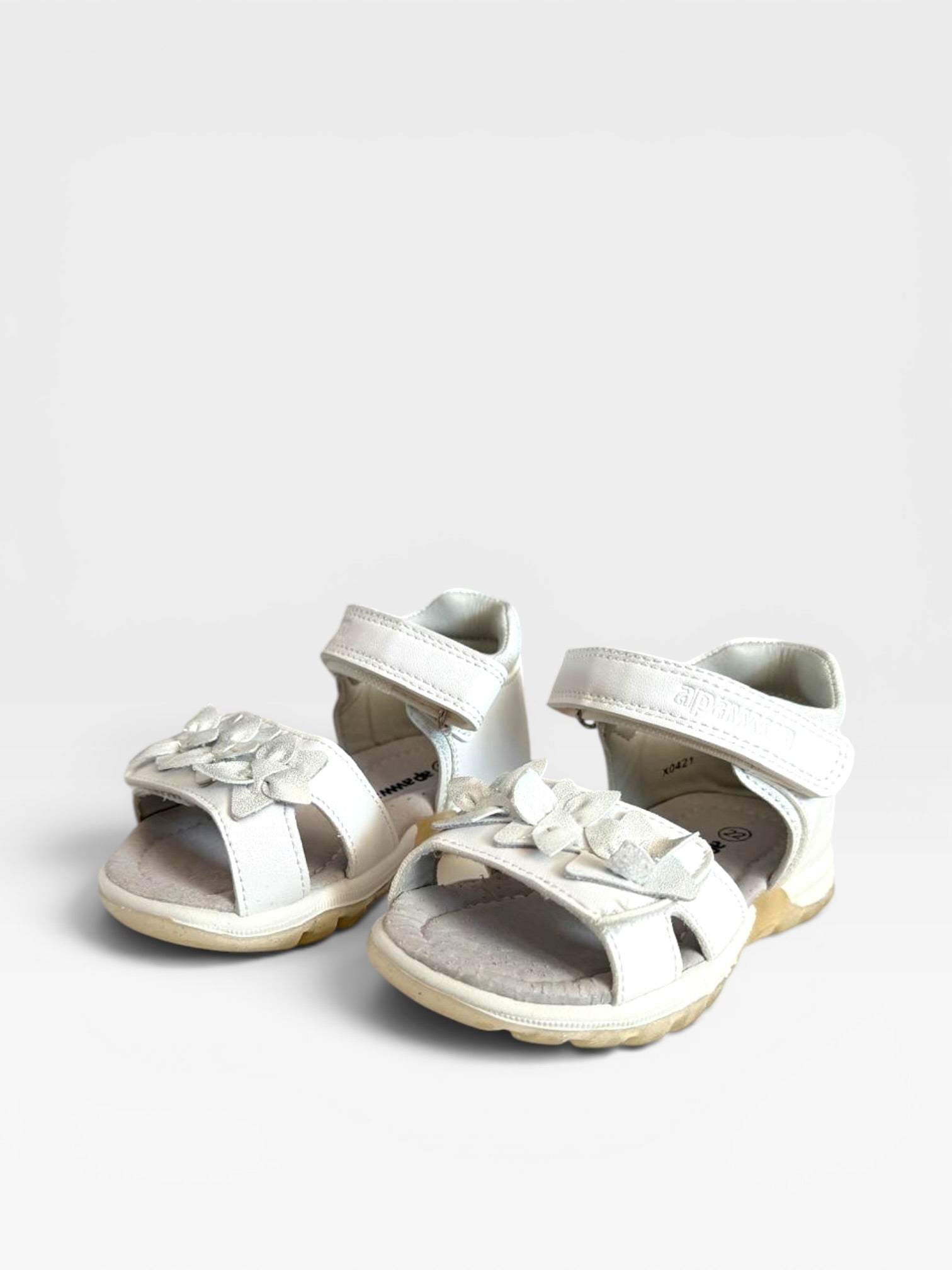 Sandale albe Floare de Colț - Kids Magazin