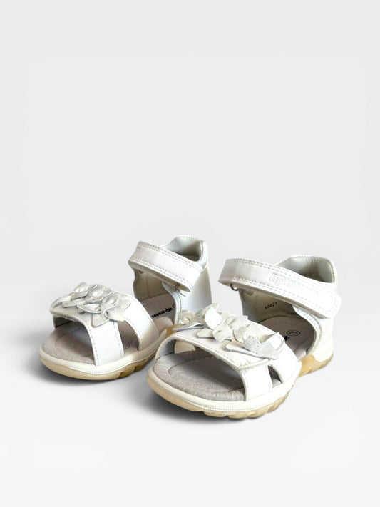 Sandale albe Floare de Colț - Kids Magazin