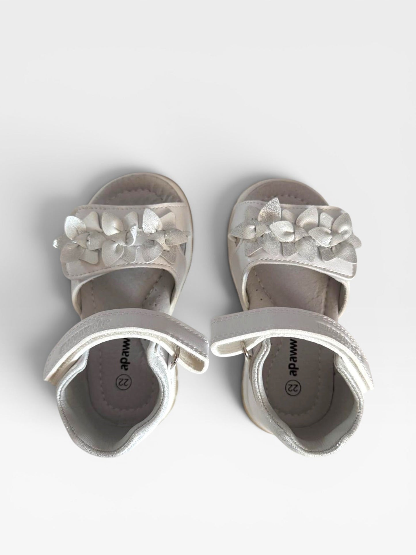 Sandale albe Floare de Colț - Kids Magazin