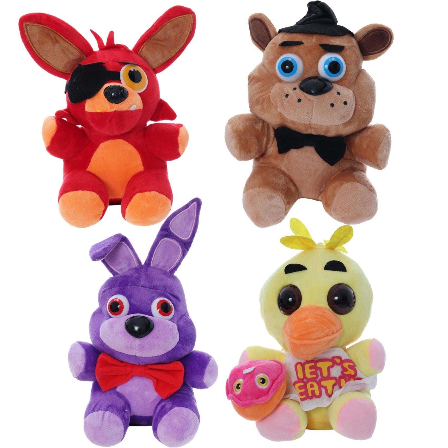 Set 4 jucarii de plus Five Nights at Freddy’s, dimensiune 20 cm - Kids Magazin