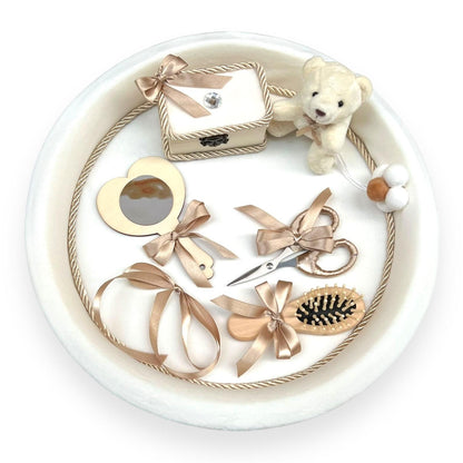 Tavita pentru mot Ursulet de Catifea Crem - Kids Magazin