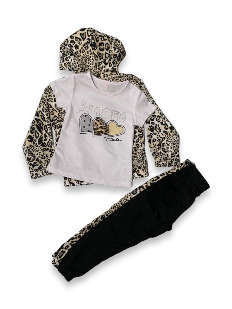 Trening animal print 3 piese - Kids Magazin