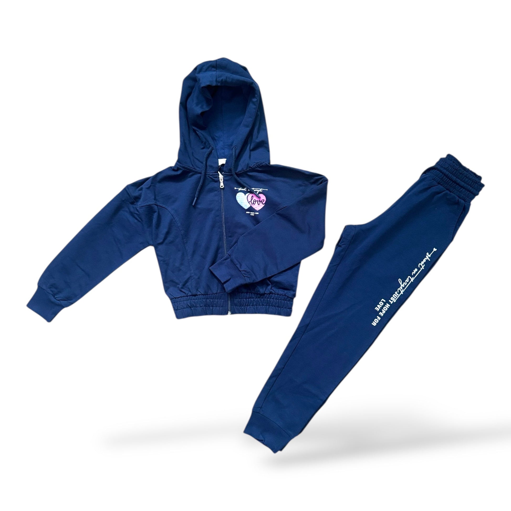 Trening bleomarin din bumbac pentru fete - Kids Magazin