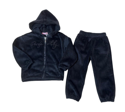 Trening de catifea neagra Perfectly - Kids Magazin