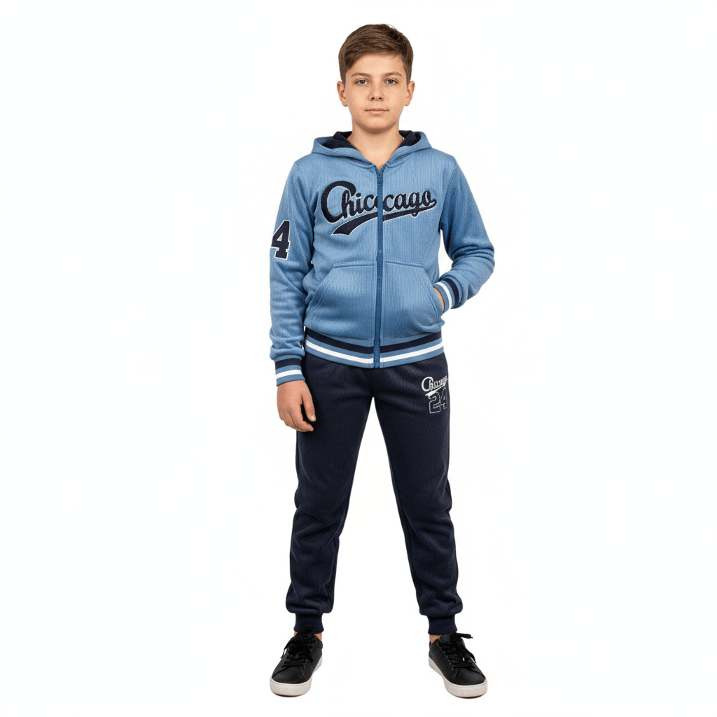 Trening gros Chiccago albastru - Kids Magazin